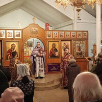 Литургия Преждеосвященных Даров.. Седмица 4-я Великого поста, Крестопоклонная. Обретение мощей свт. Луки (Войно-Ясенецкого), исп., архиепископа Симферопольского и Крымского (1996).(+Проповедь).